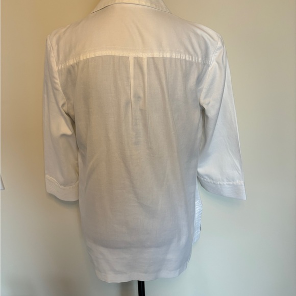 MOVING SALE- Trina Turk white cotton tunic cover up size 8 - Picture 3 of 6